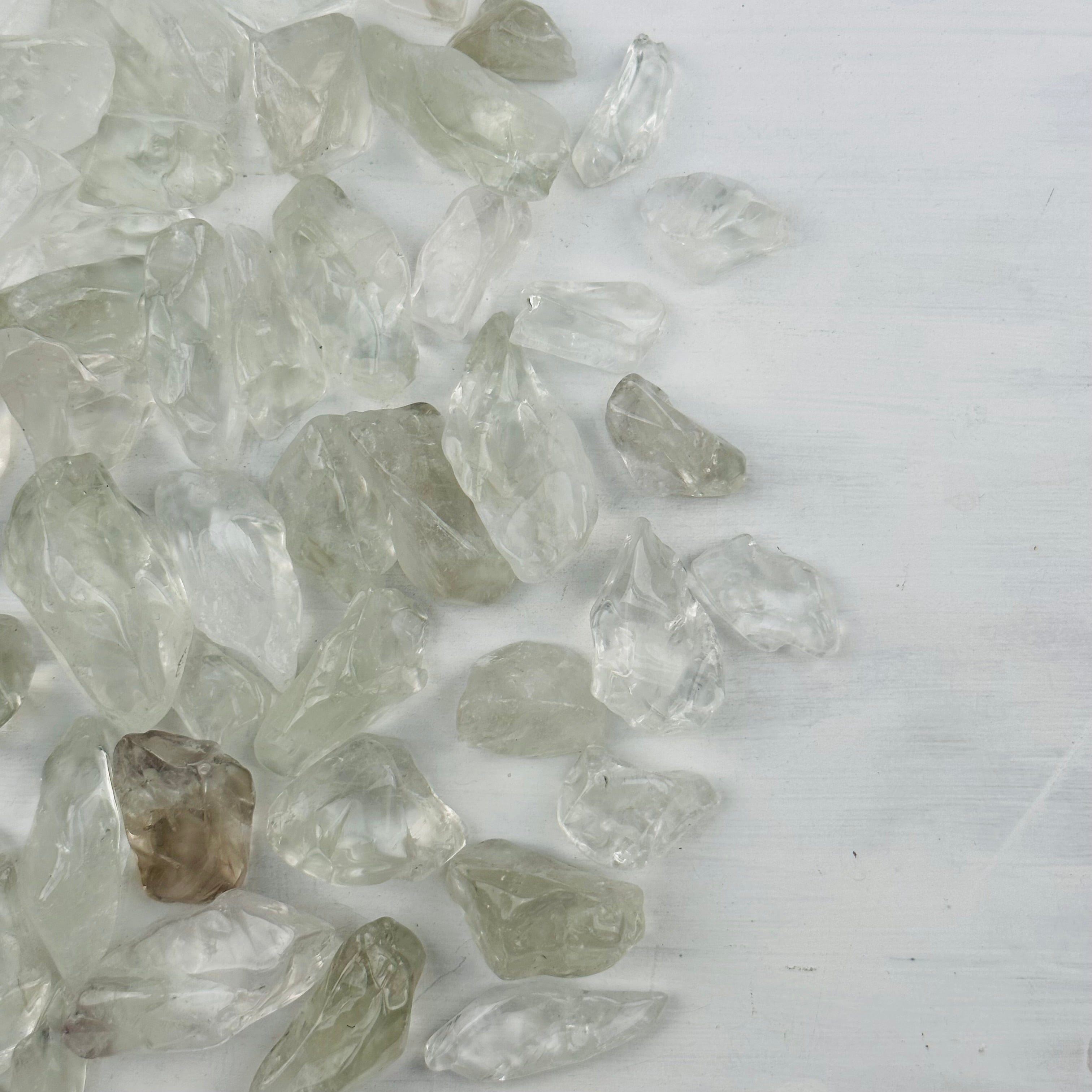 1 lb Prasiolite Crystals - Green Amethyst - Bulk Crystals