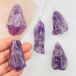 Amethyst Crystal Polished Jumbo Freeform Pendant -