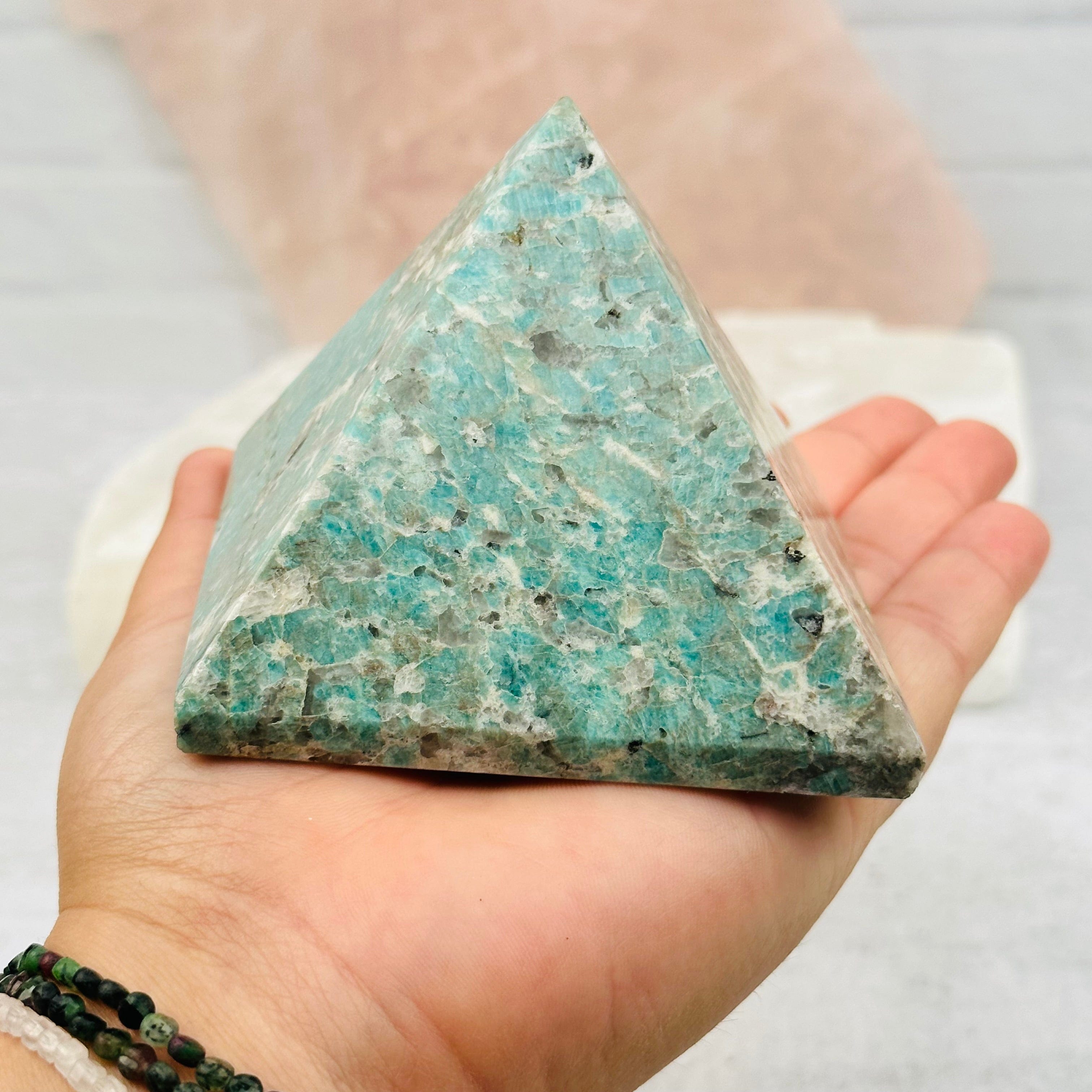 Amazonite Crystal Pyramids - By Weight