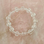 Crystal Quartz Faceted Bead Bracelet - Crystal Jewelry -