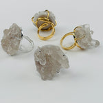 Crystal Cluster Ring (Amethyst, Citrine, or Crystal Quartz)