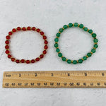 Gemstone Bracelets with Gold Spacers - 6mm