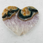 Amethyst Crystal Heart Slice - 3"