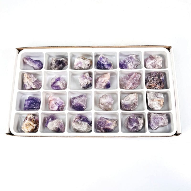 Chevron Amethyst Flat Box - Box of 24 Pieces (BOX-45)