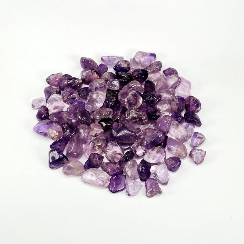 1lb Amethyst Tumbled Gemstones