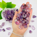 1lb Amethyst Tumbled Gemstones