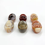 Carnelian Crystal Yuanbao - Carved Stone - Money Stone Healing Stones