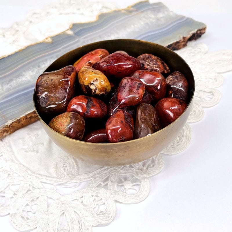 Carnelian Tumbled Gemstones - 1lb - Medium Size (TS-15b)