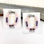 Libra Zodiac Gemstone Crystal Stretch Bracelet