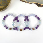 Pisces Zodiac Gemstone Crystal Stretch Bracelet