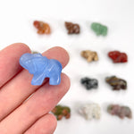 Gemstone Elephants - Top Drilled - You Choose Your Stone