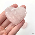 Rose Quartz Polished Hearts - You Choose