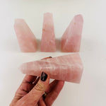 Rose Quartz Polished Obelisk TowerBulk Lot of 4