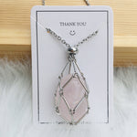 Crystal Stone Holder Necklace