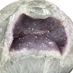 Amethyst Agate Crystal Sphere - Large Sphere - OOAK -