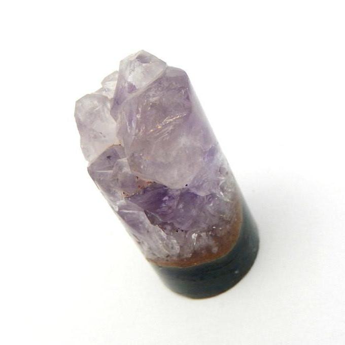 Amethyst Cylinders - Small Amethyst for Jewelry Making - Chakra - Reiki (RK35B10-03)