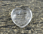 Crystal Quartz Heart Shaped Stone (RK36B12-08)