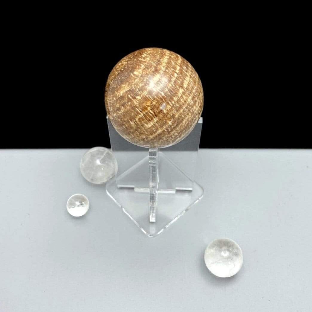 Acrylic Sphere Holder - Crystal Stand - (OF1-S8-B1)