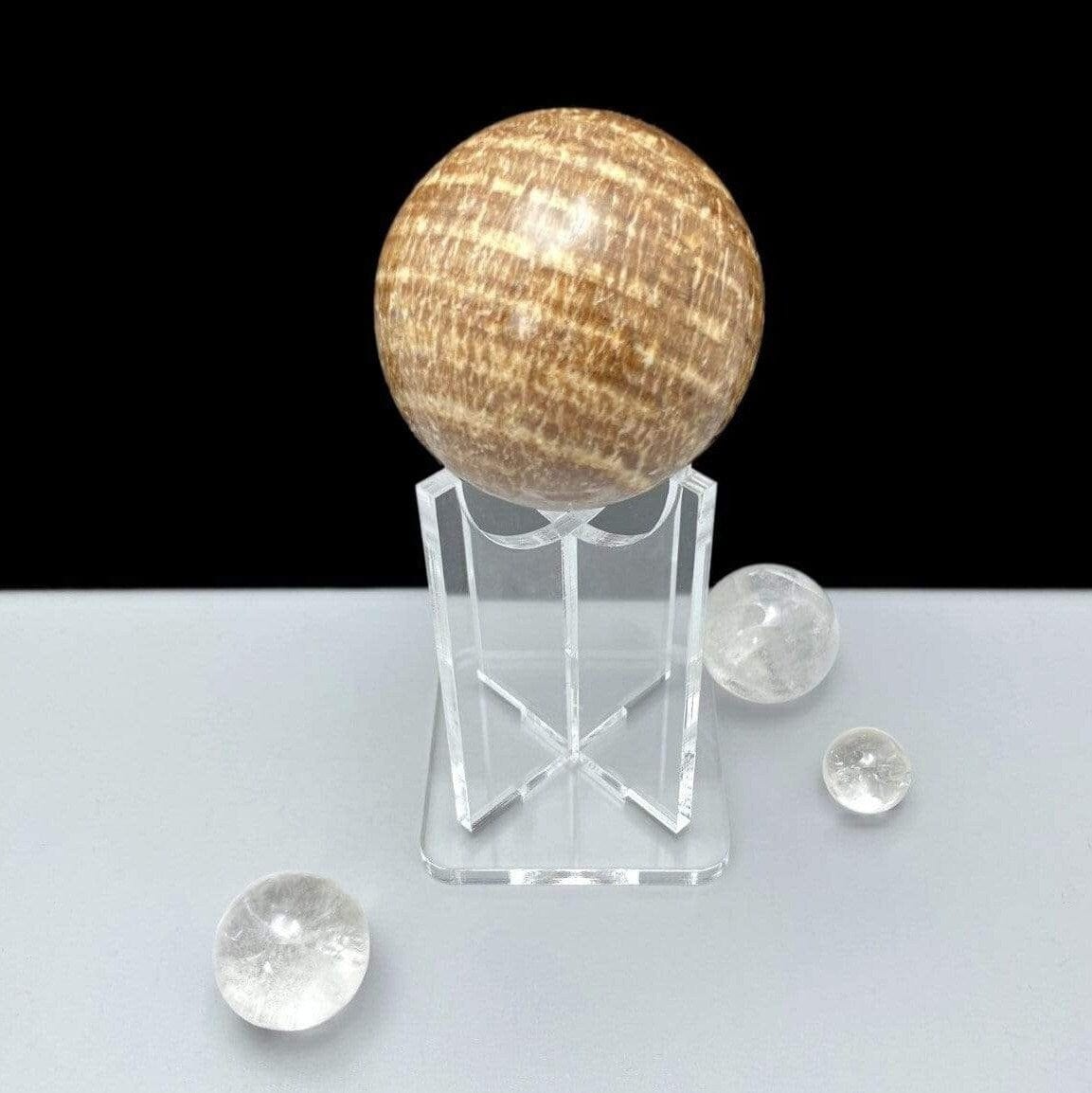 Acrylic Sphere Holder - Crystal Stand - (OF1-S8-B1)