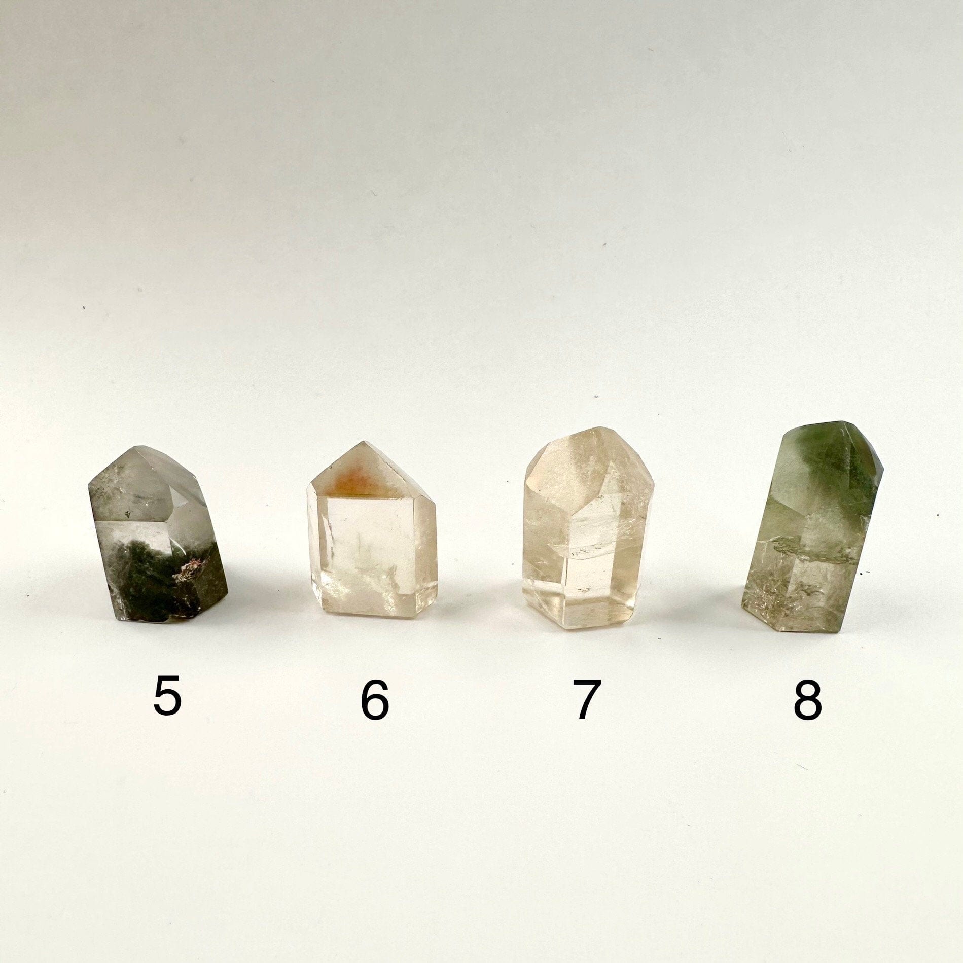 Crystal Quartz Points with Inclusions - Small Crystals - You Choose