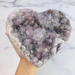 Amethyst Cluster Druzy Heart