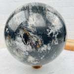 Large - Black Tourmilated Quartz Sphere - OOAK - Home Decor