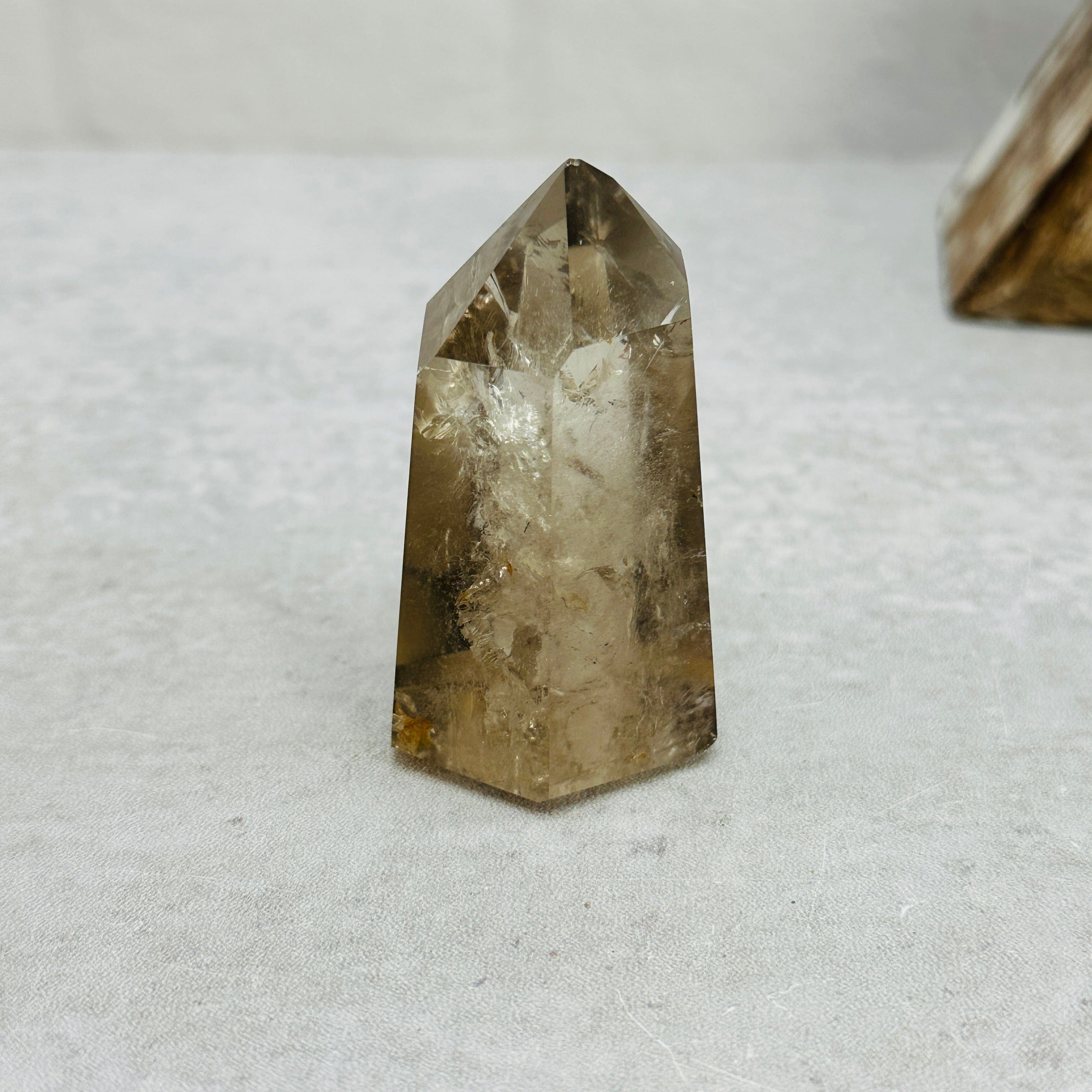 Smoky Polished Lodalite Point - OOAK -