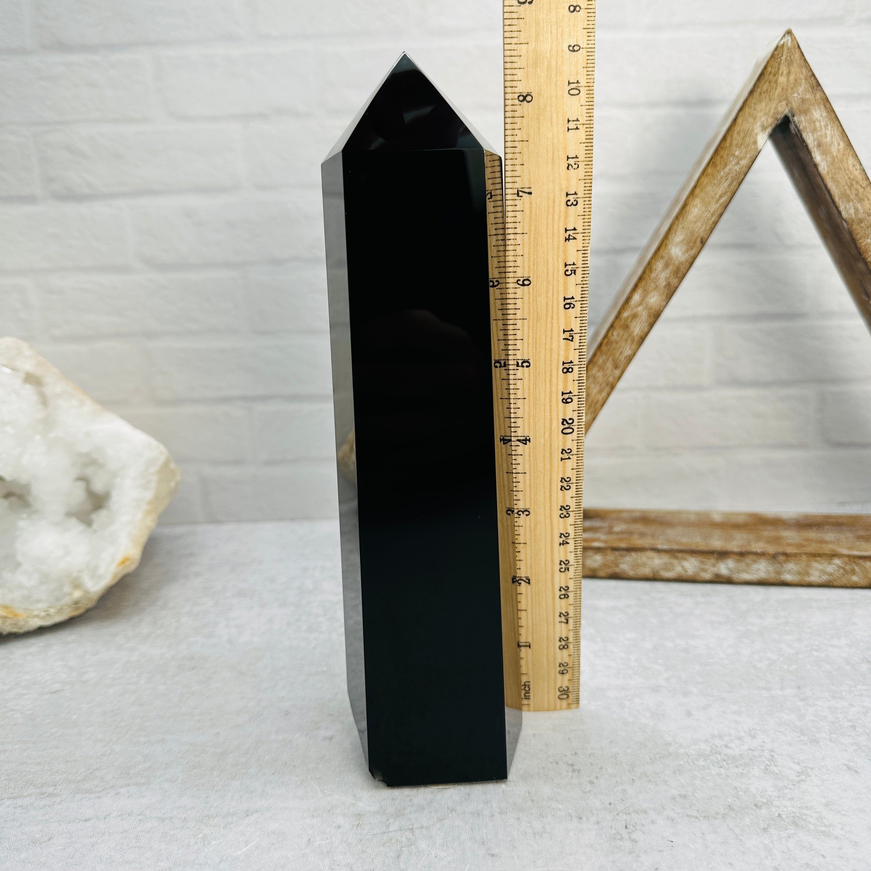 Black Obsidian Polished Point - OOAK