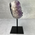 Amethyst Purple Heart Cluster on Metal Stand- OOAK -