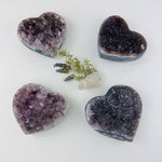 Amethyst Crystal Hearts - YOU CHOOSE