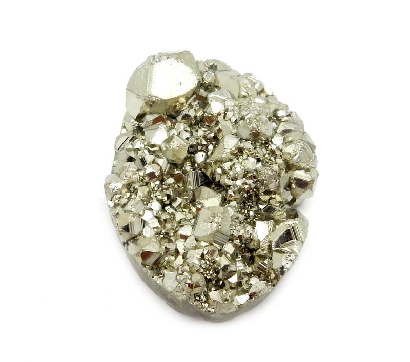 Pyrite Oval Cabochon - Chakra Reiki Jewelry Supply - (RK35B29-07)