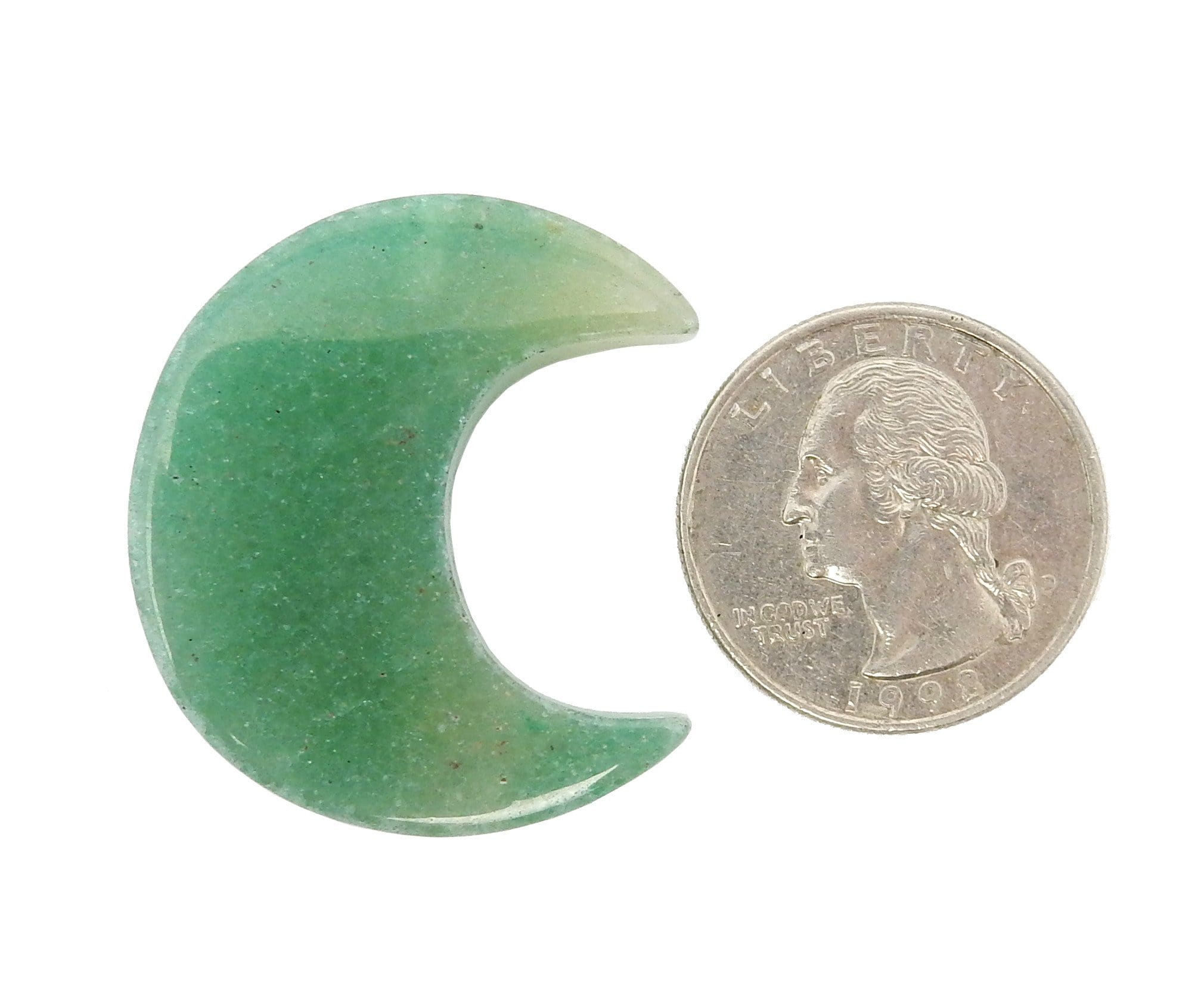 Gemstones Half Crescent Moon - Drilled or Undrilled