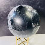 Black Tourmaline Quartz Gigantic Sphere - OOAK