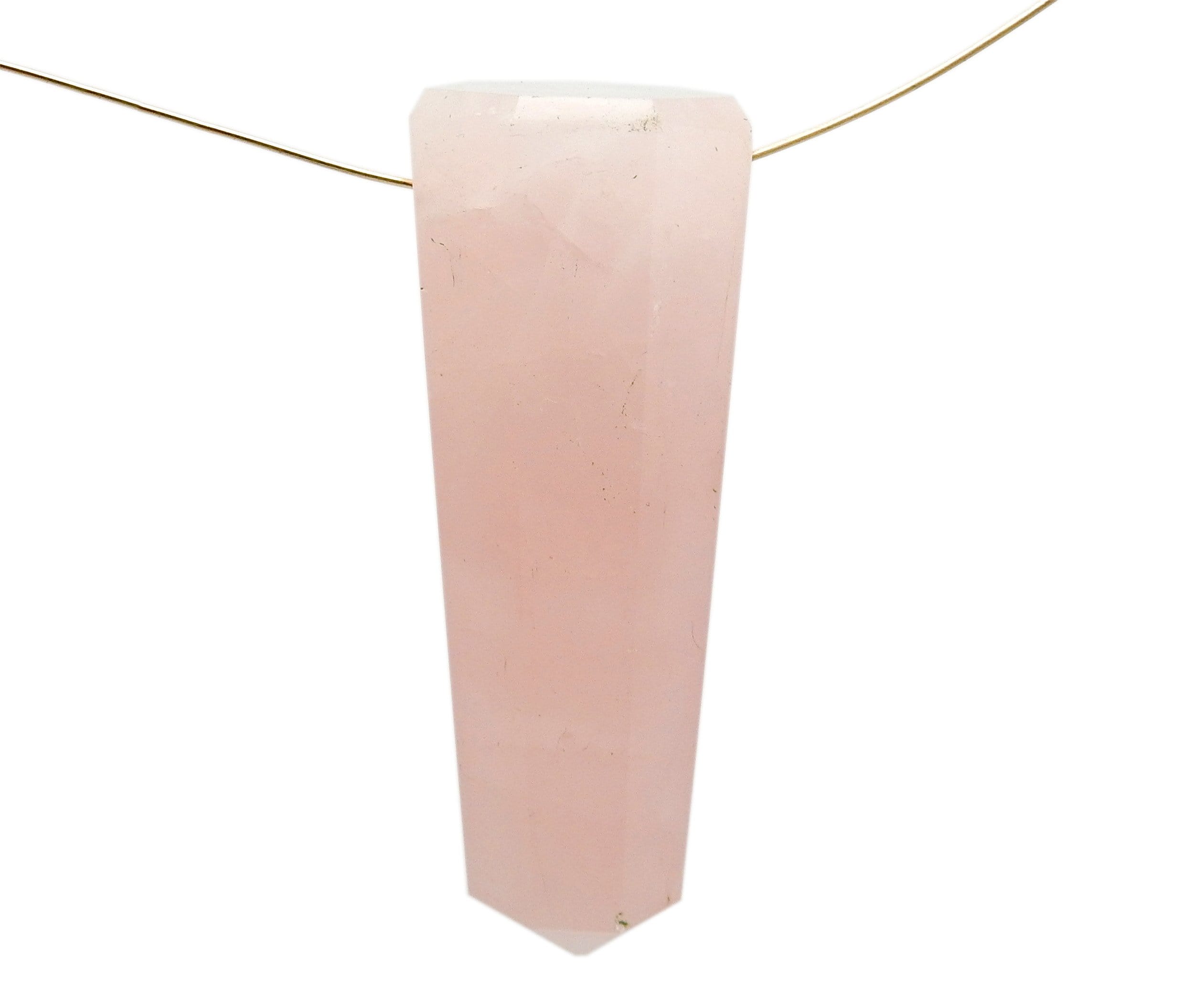 Large Rose Quartz Tower Obelisk Point DRILLED(RK18B30)