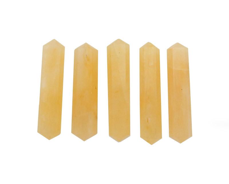 Yellow Aventurine Flat Double Terminated Pencil Point